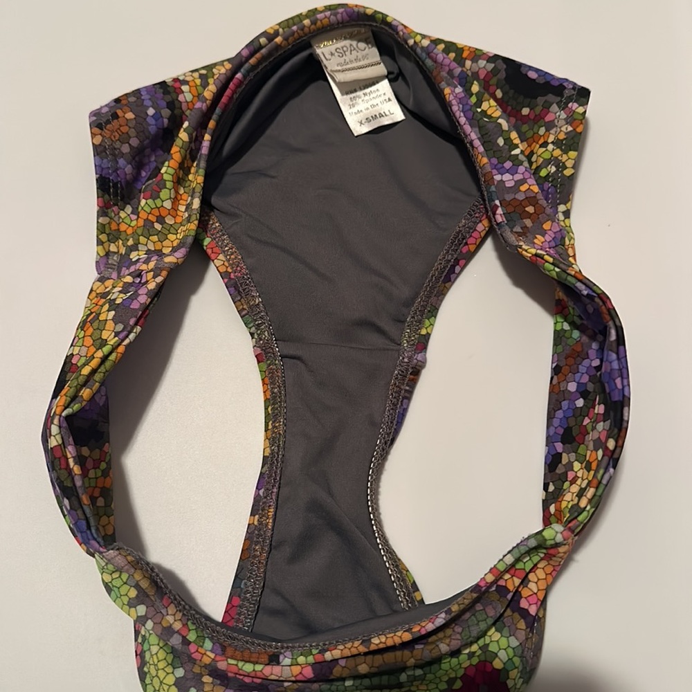 L*Space Bikini Bottom Mosaic Multi Color Print Si… - image 6